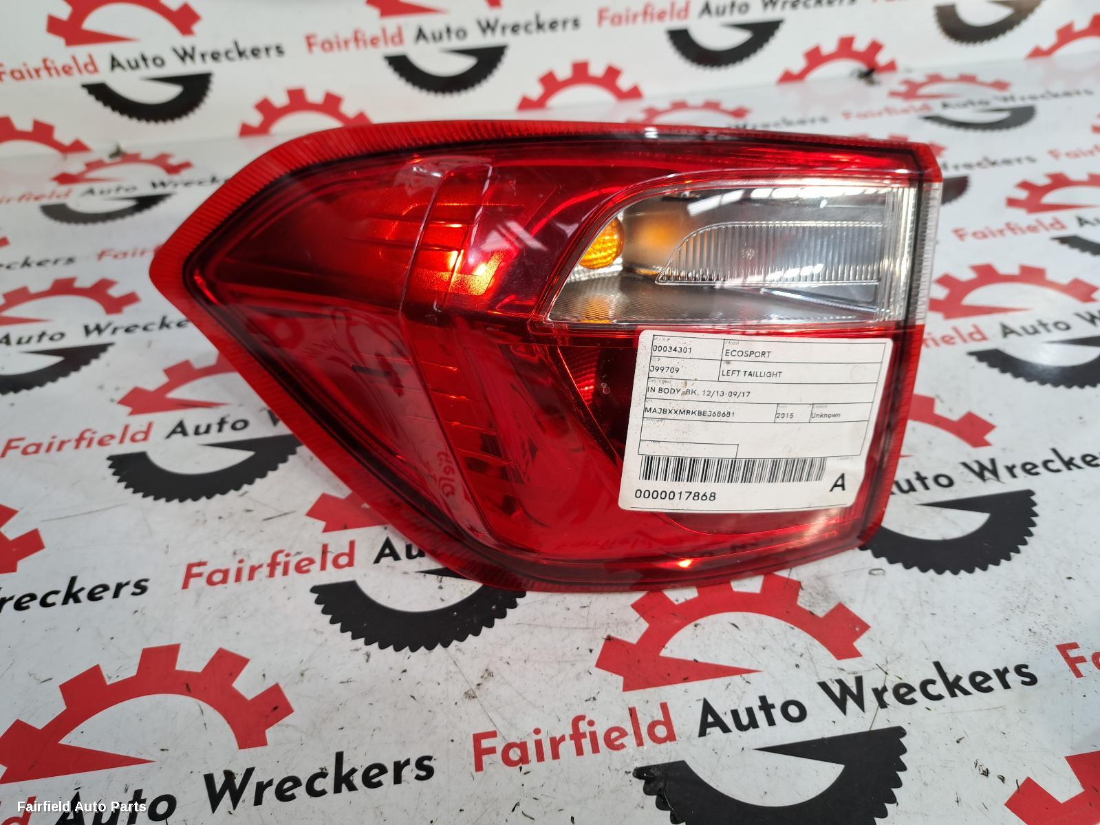 2015 Ford Ecosport Left Taillight