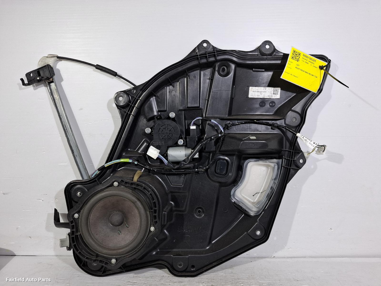 2006-2012 Mazda Cx7 Right Rear Wnd Reg Motor