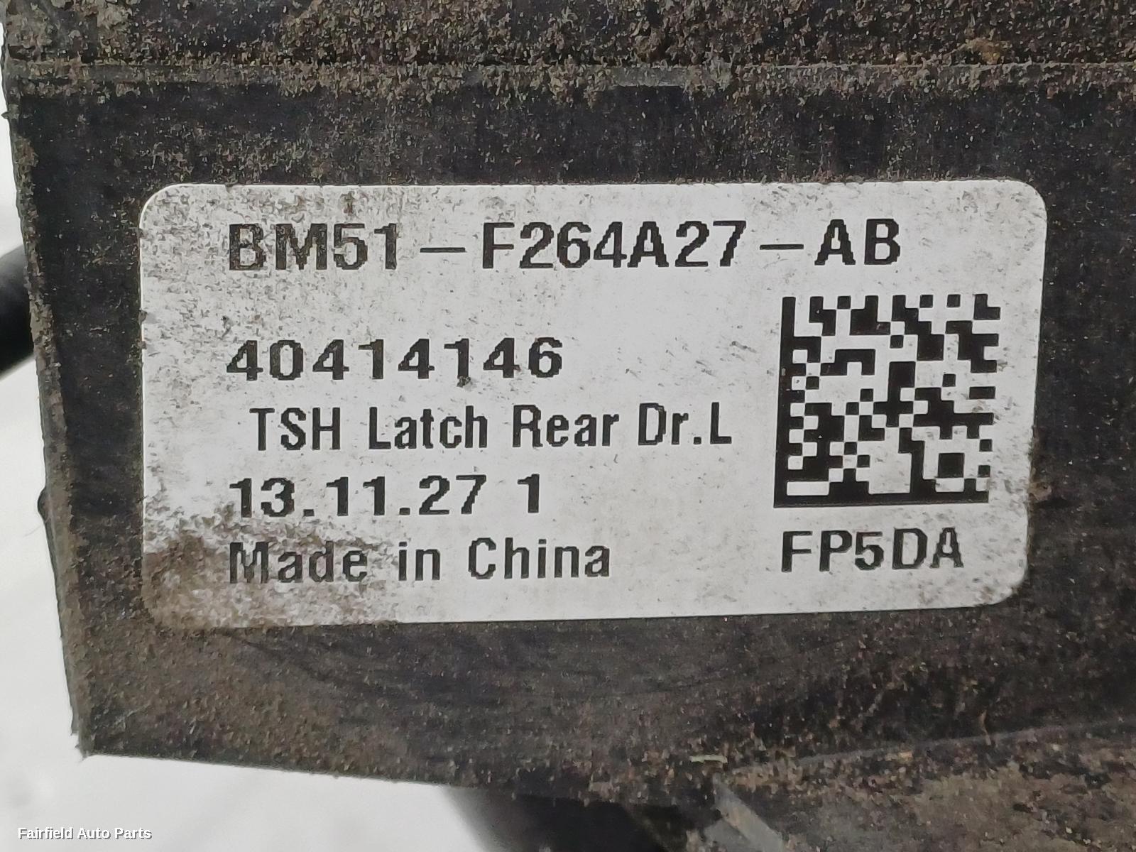 2014 Ford Focus Door Boot Gate Lock