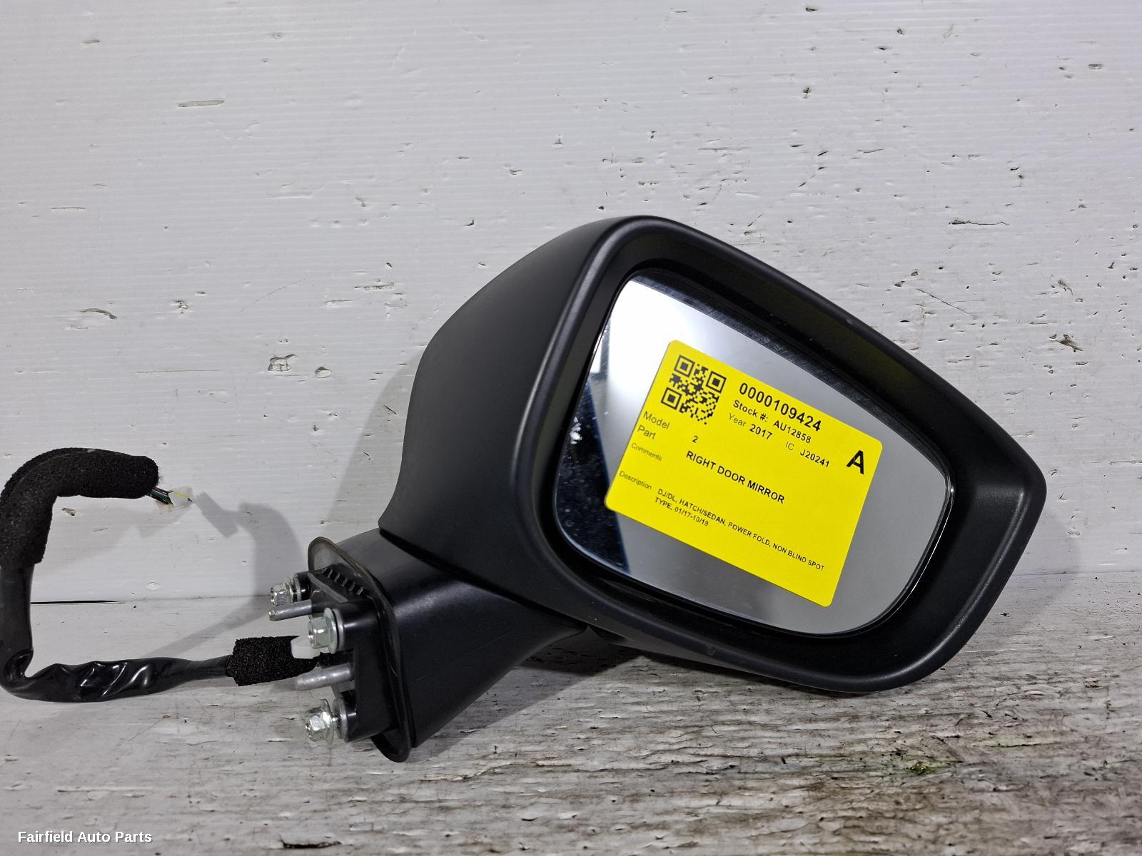2017-2019 Mazda 2 Right Door Mirror