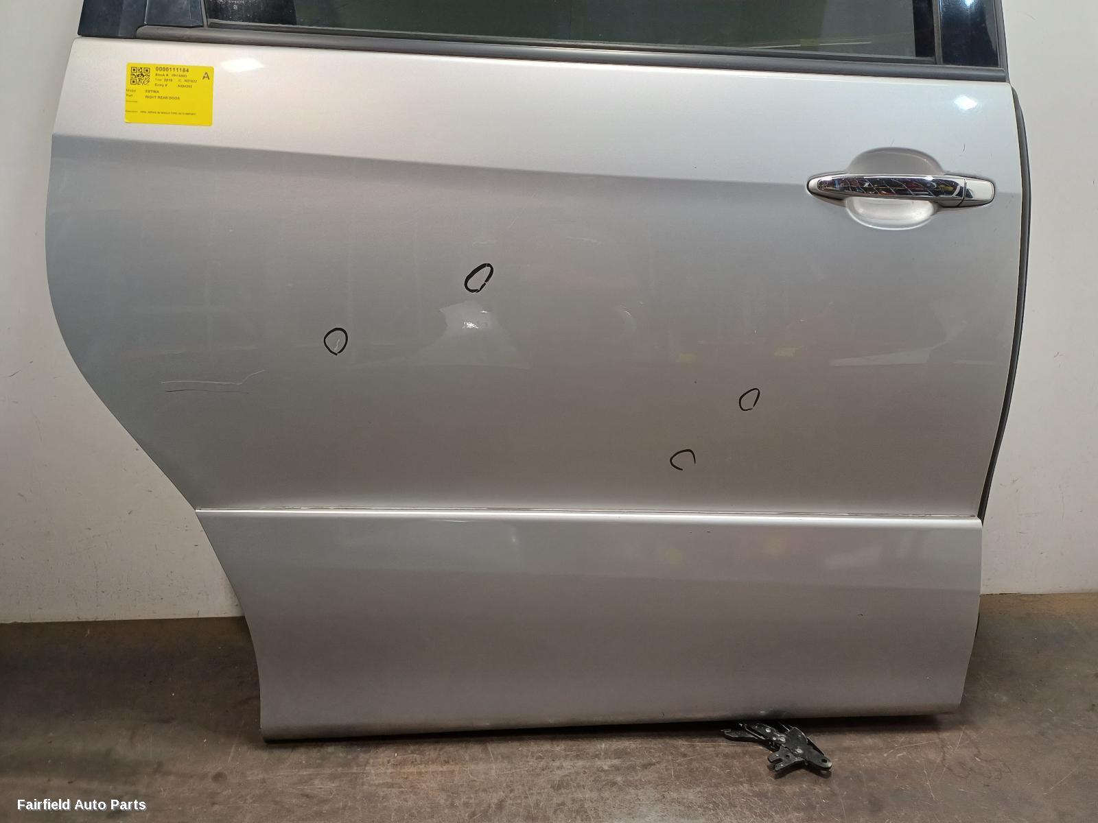 2005-2019 Toyota Estima Right Rear Door Sliding