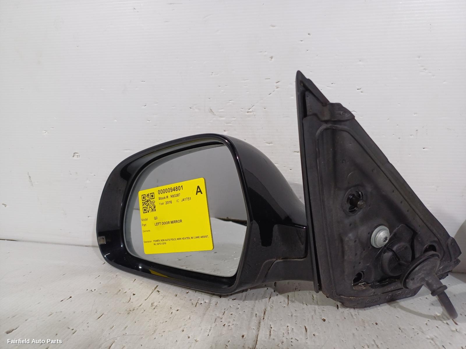 2012-2018 Audi Q3 Left Door Mirror