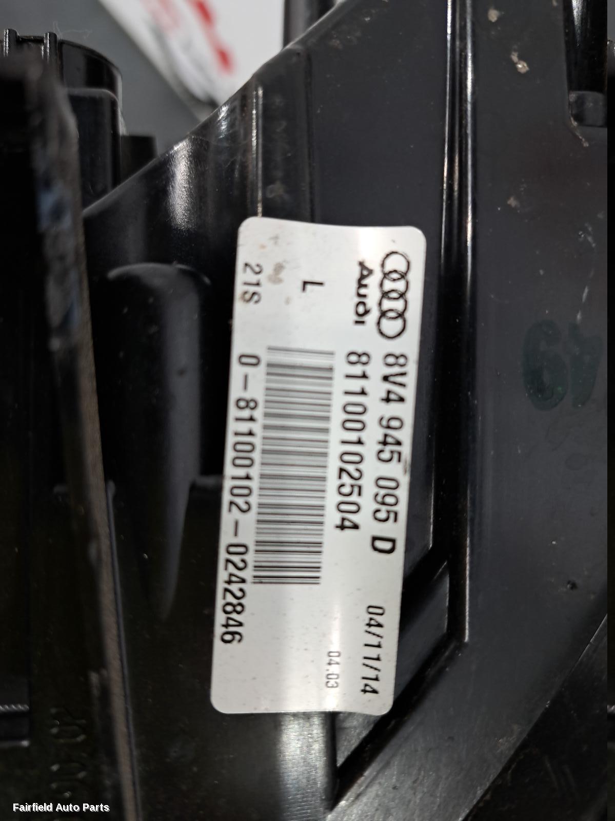2013-2016 Audi A3 Left Taillight