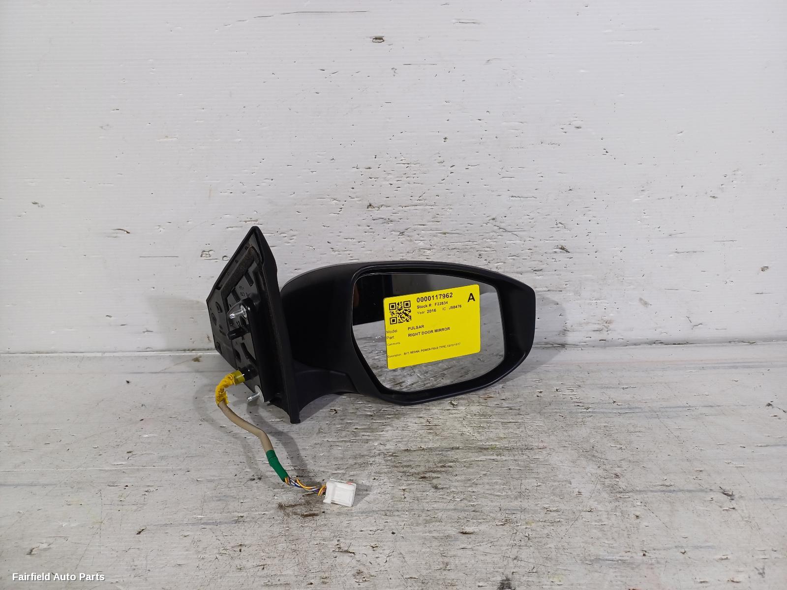 2012-2017 Nissan Pulsar Right Door Mirror