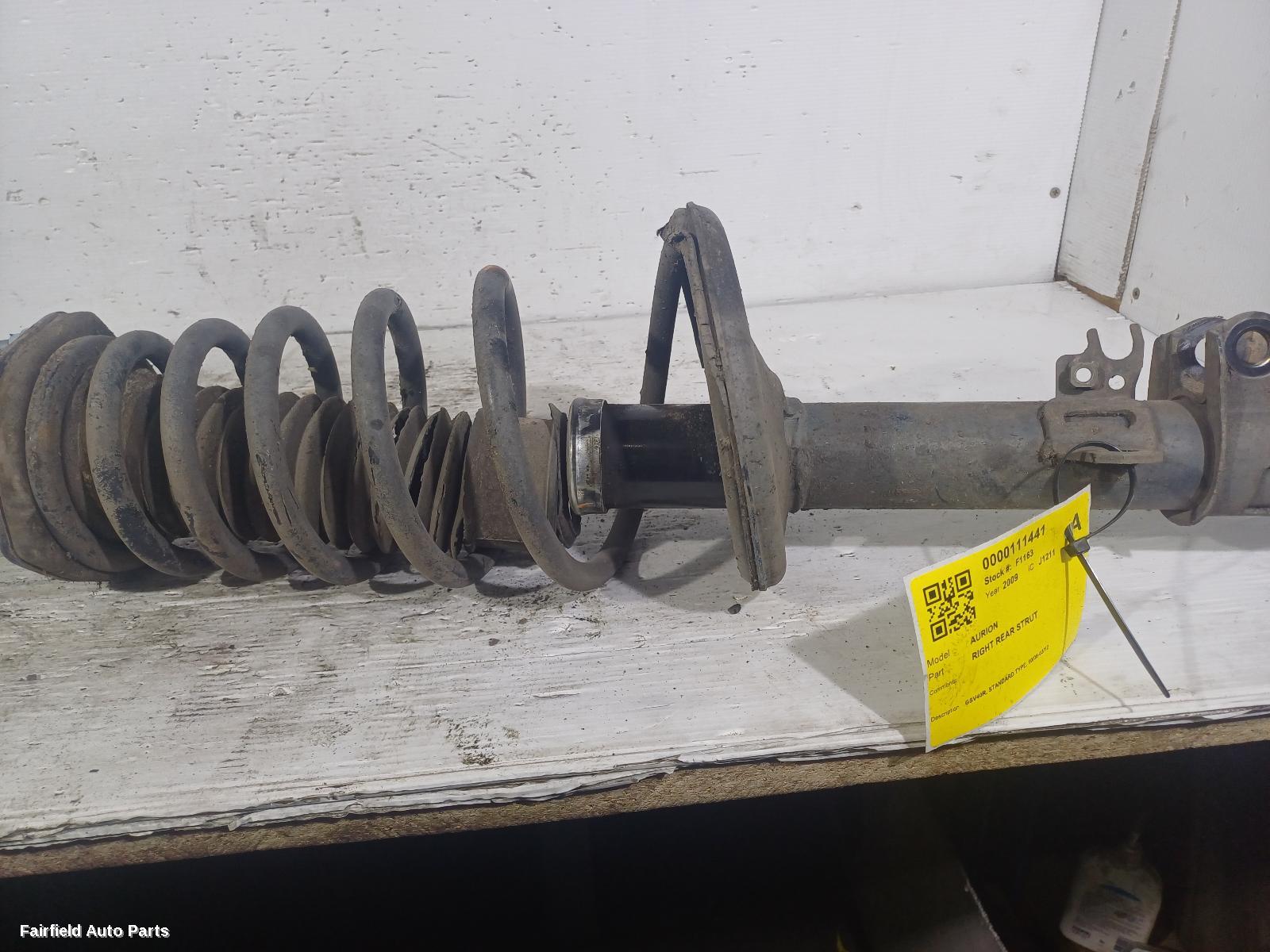 2006-2012 Toyota Aurion Right Rear Strut