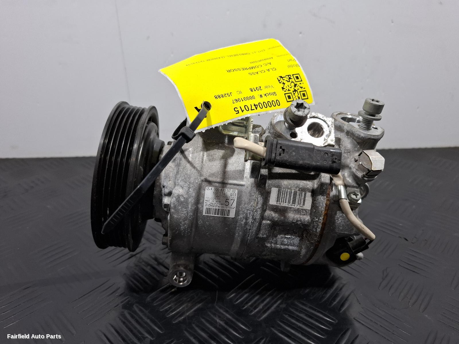 2013-2019 Mercedes Cla Class A C Compressor