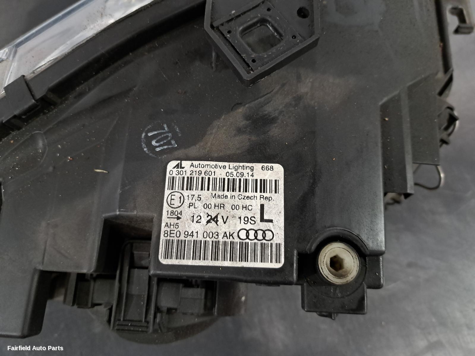 2007 Audi A4 Left Headlamp