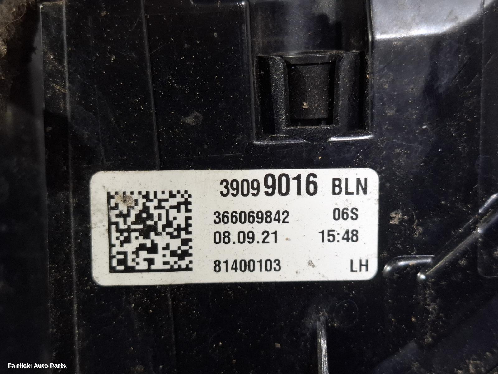 2016-2020 Holden Astra Left Taillight