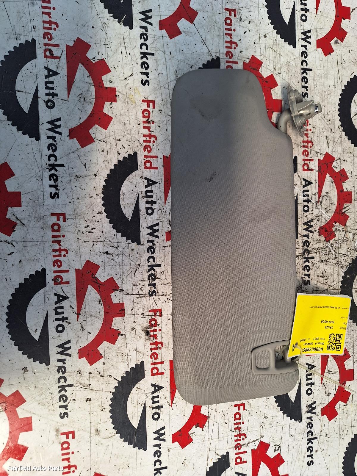 2011-2017 Holden Cruze Sunvisor