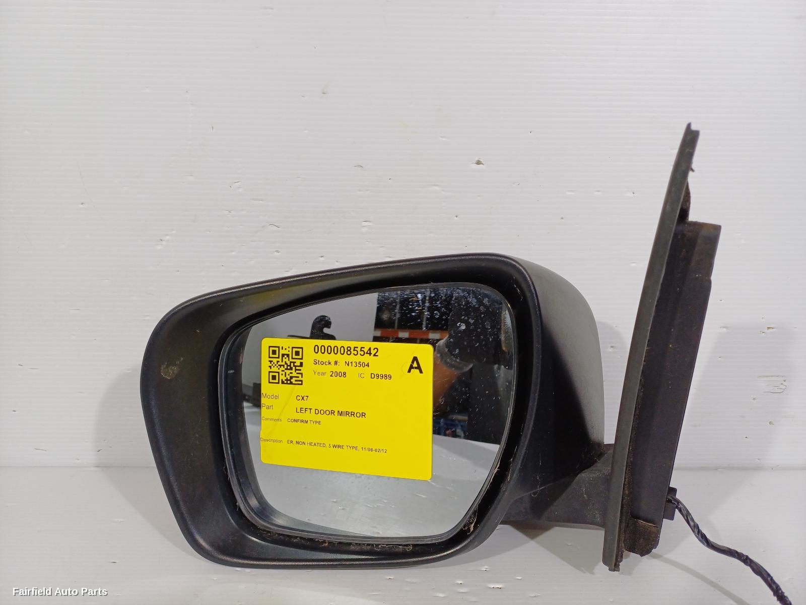 2006-2012 Mazda Cx7 Left Door Mirror