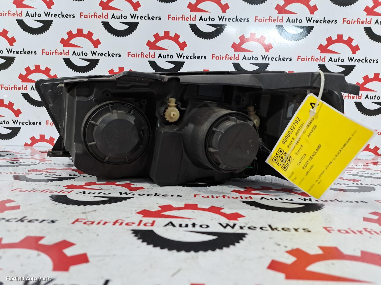 2011-2015 Holden Captiva Right Headlamp