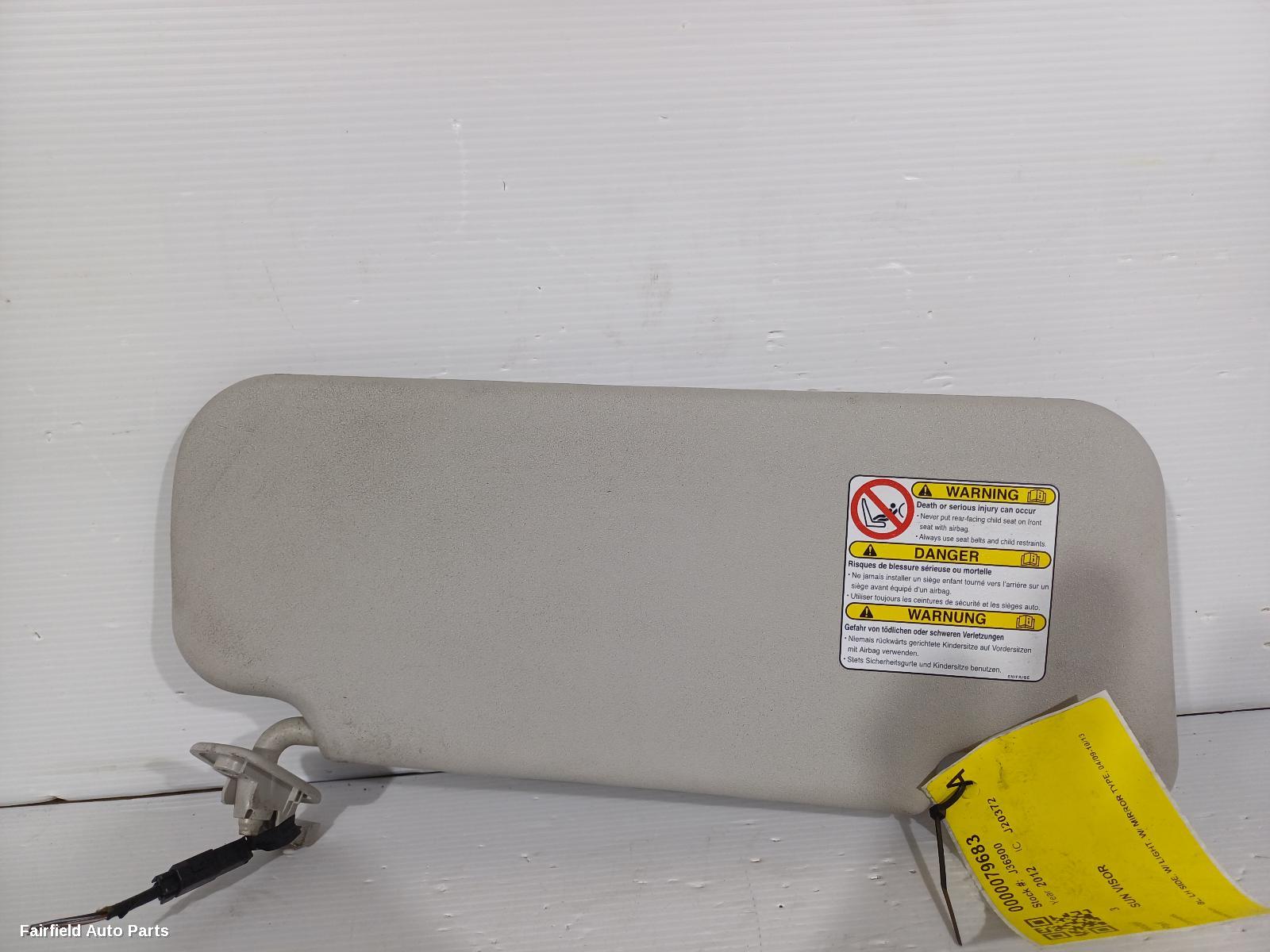 2009-2013 Mazda 3 Sunvisor