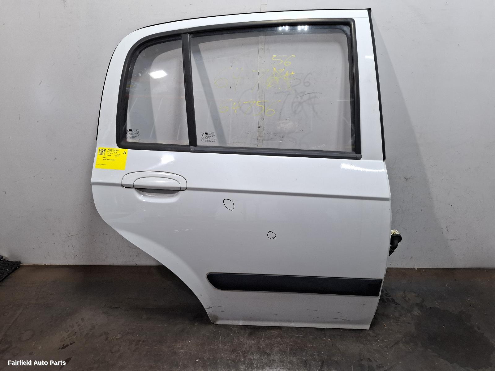 2011 Hyundai Getz Right Rear Door Sliding