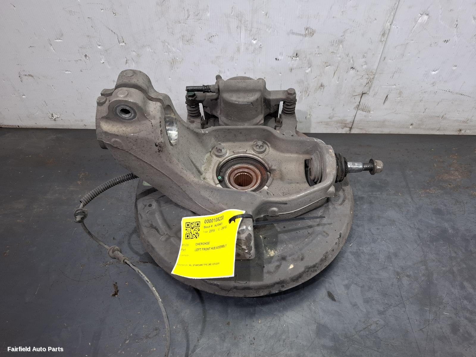 2014-2018 Jeep Cherokee Left Front Hub Assembly