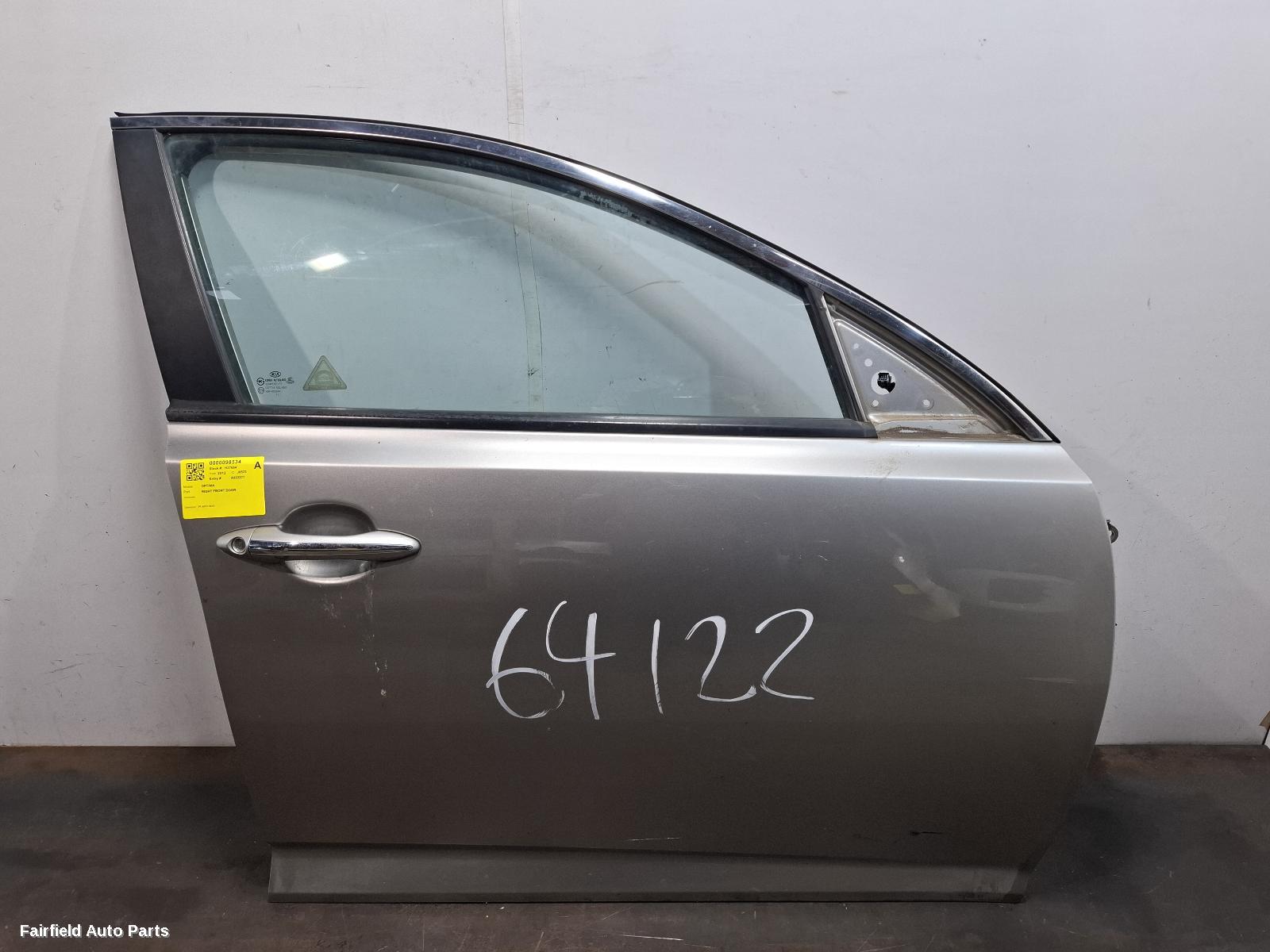 2011-2015 Kia Optima Right Front Door
