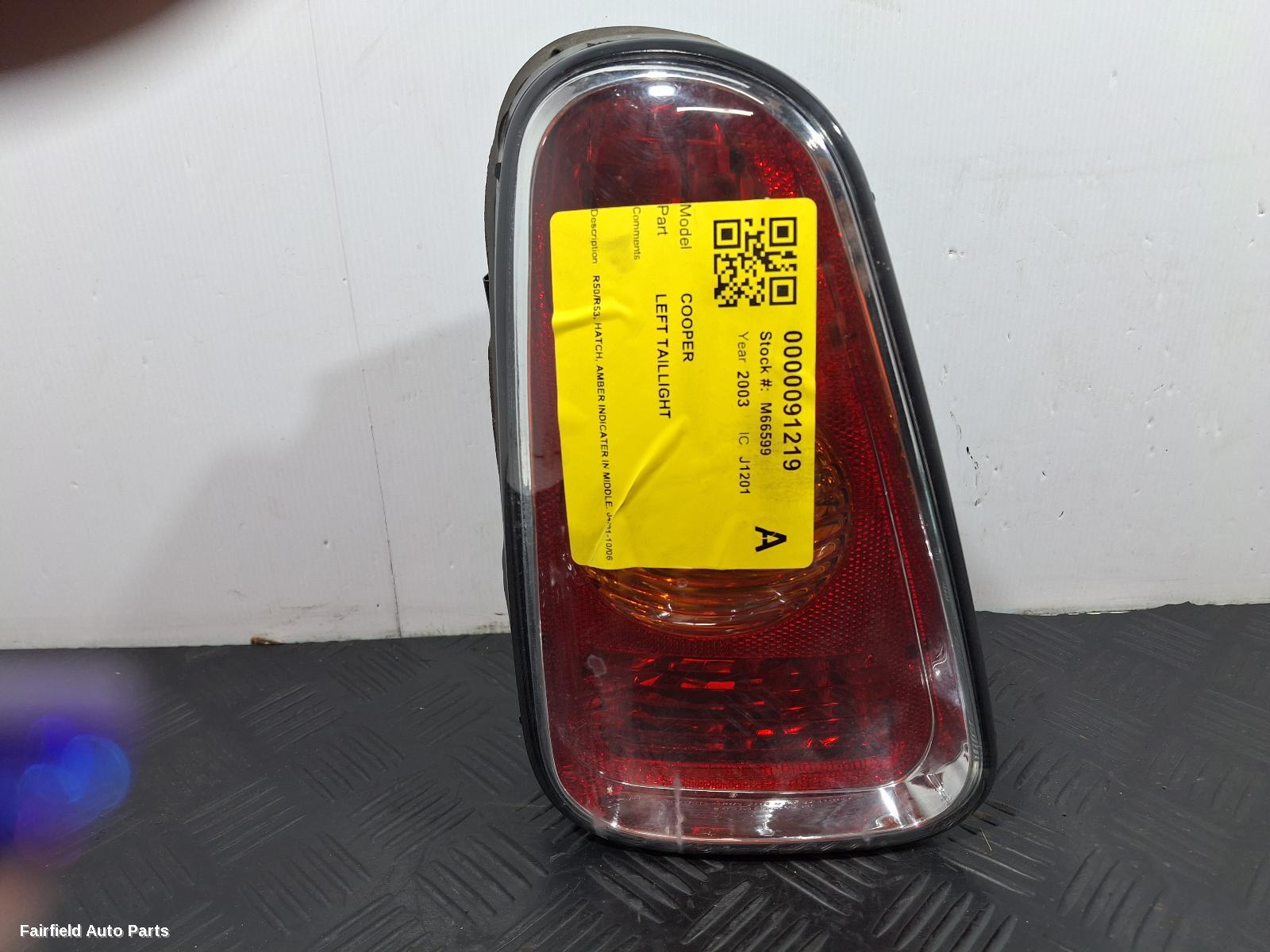 2001-2006 Mini Cooper Left Taillight