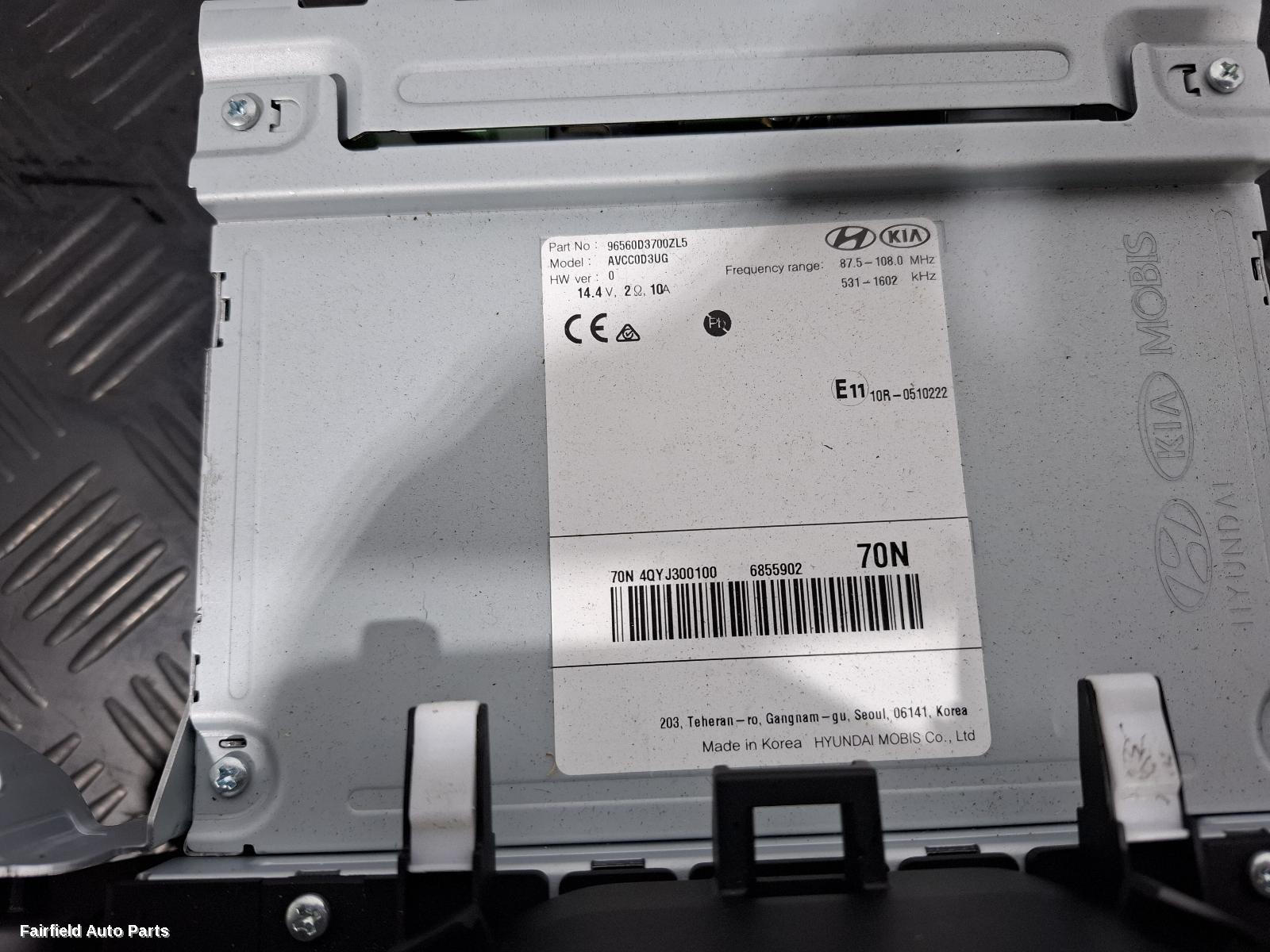 2018-2021 Hyundai Tucson Radio Cd Dvd Sat Tv