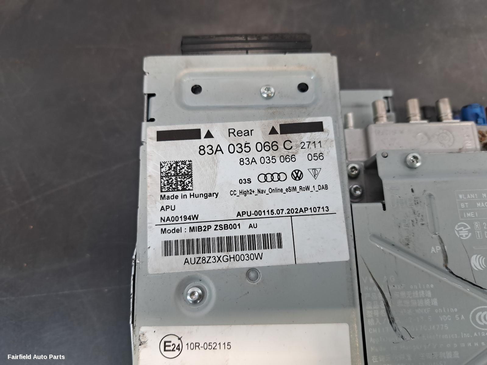 2019-2023 Audi Q3 Radio Cd Dvd Sat Tv