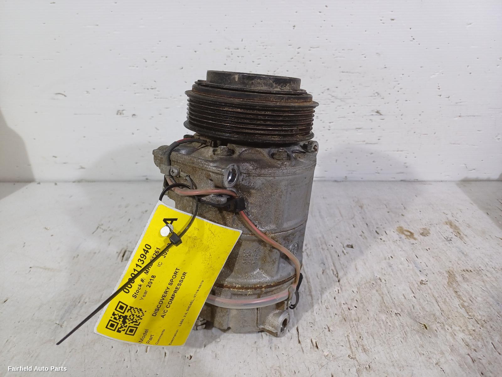 2016-2019 Land Rover Discovery Sport A C Compressor