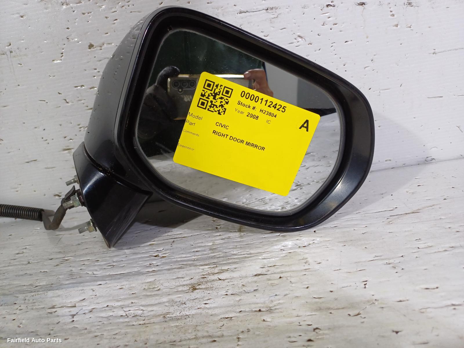 2006-2011 Honda Civic Right Door Mirror