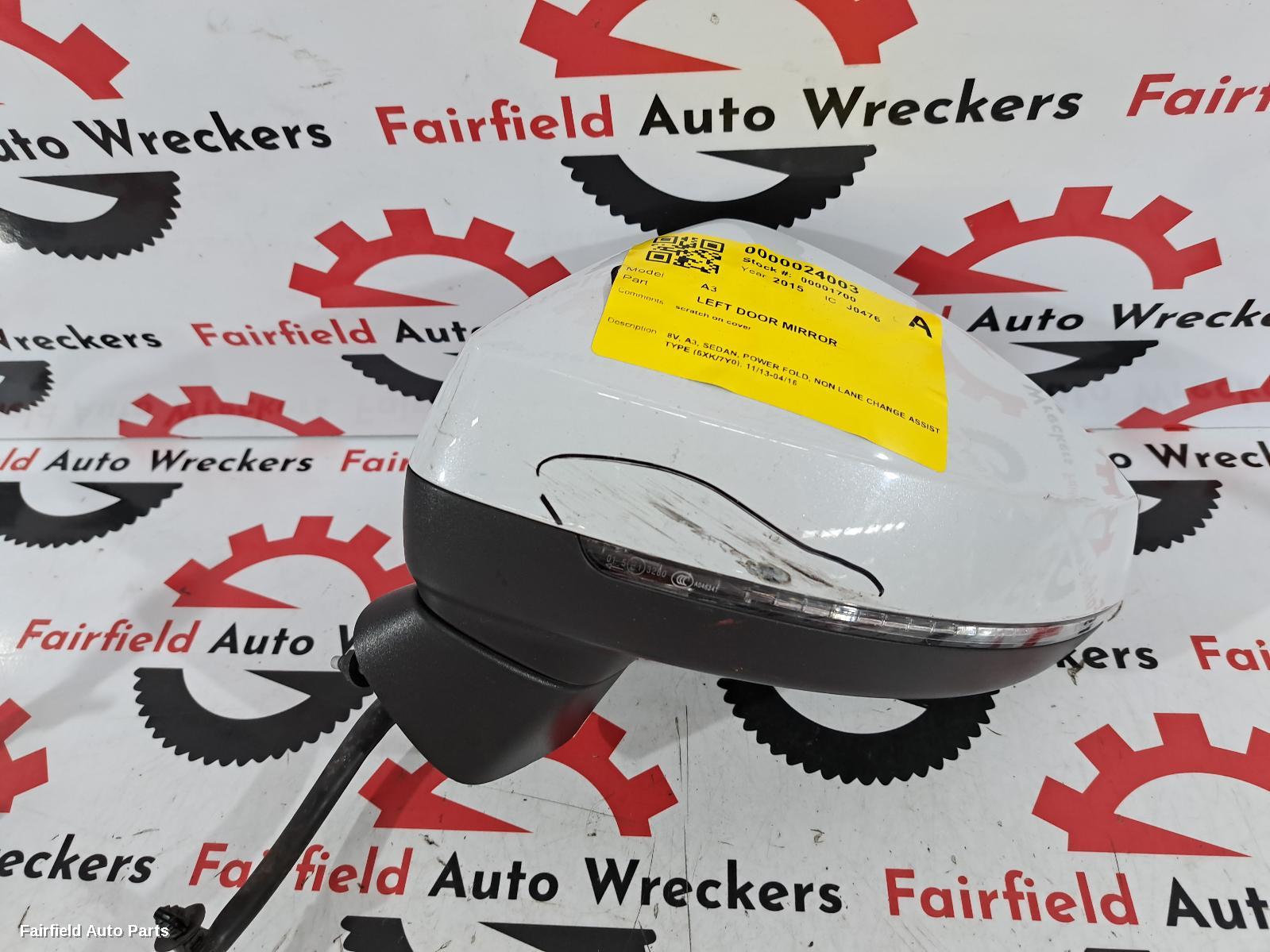 2013-2016 Audi A3 Left Door Mirror