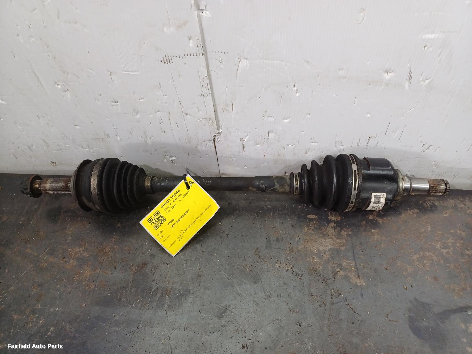 2005-2020 Toyota Yaris Left Driveshaft