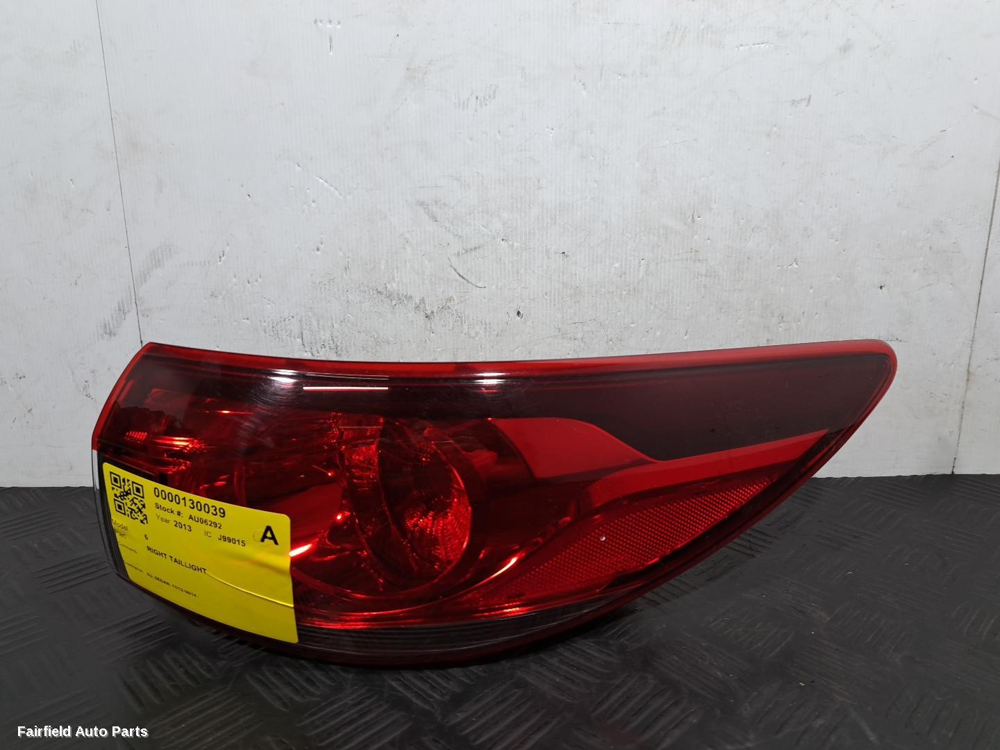 2012-2014 Mazda 6 Right Taillight