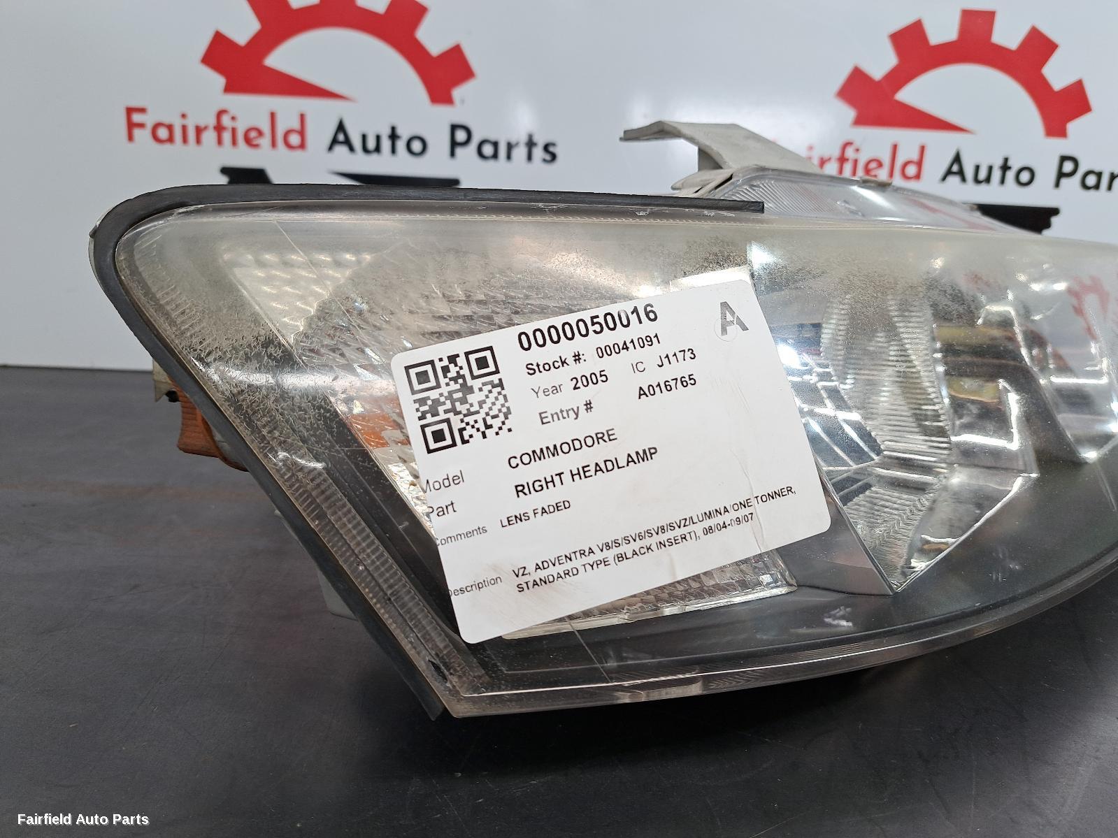 2004-2007 Holden Commodore Right Headlamp