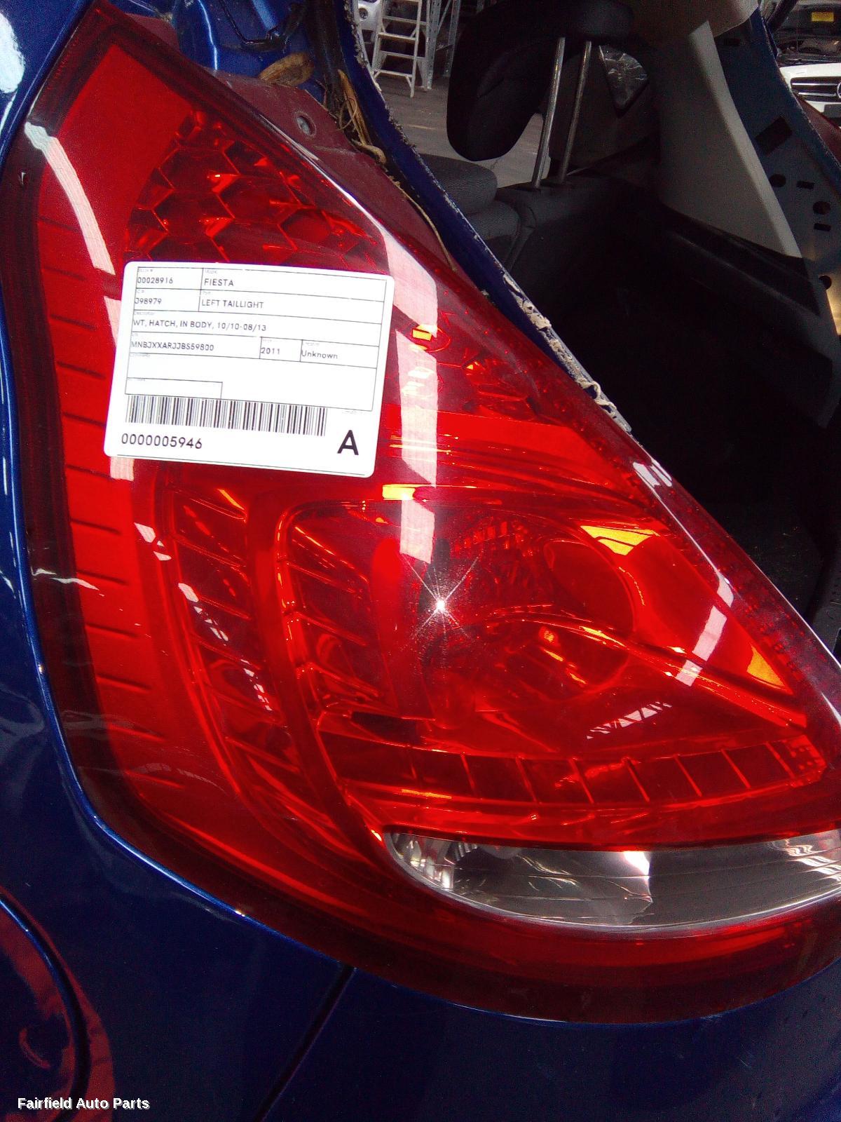 2011 Ford Fiesta Left Taillight