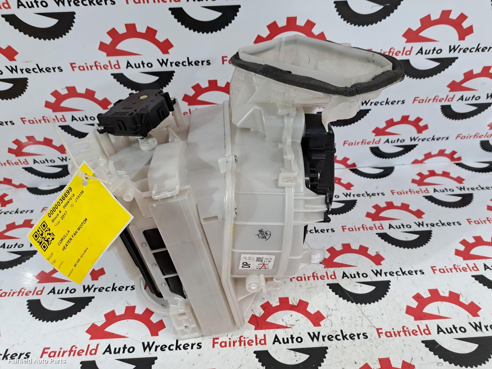 2012-2018 Toyota Corolla Heater Fan Motor