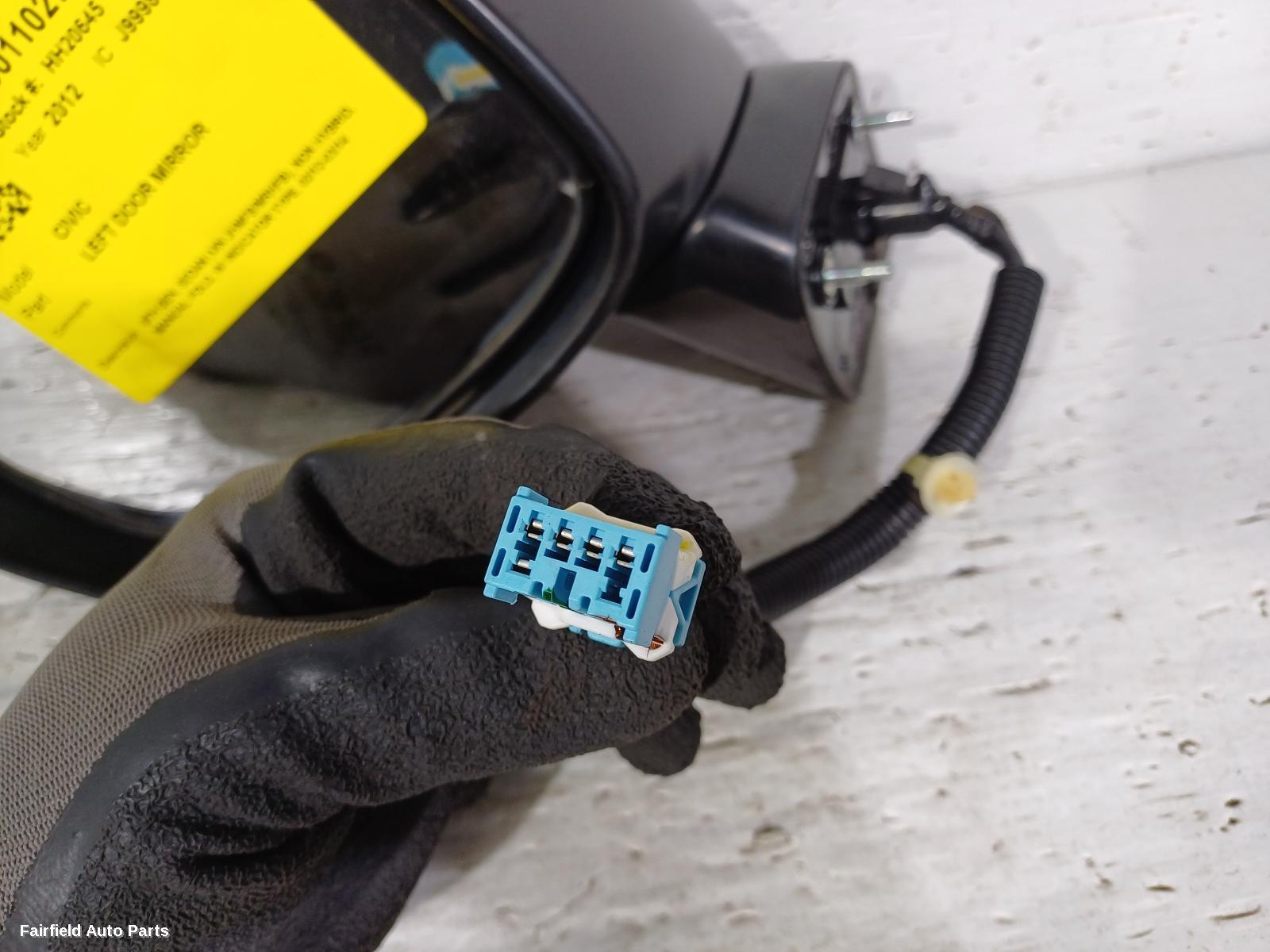 2012-2014 Honda Civic Left Door Mirror