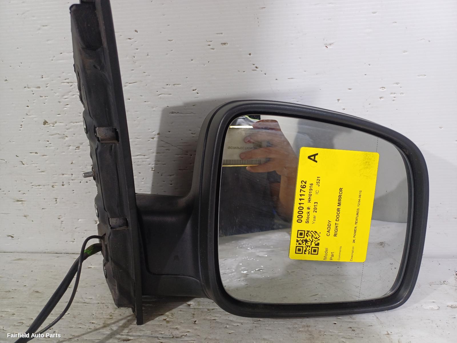 2004-2015 Volkswagen Caddy Right Door Mirror