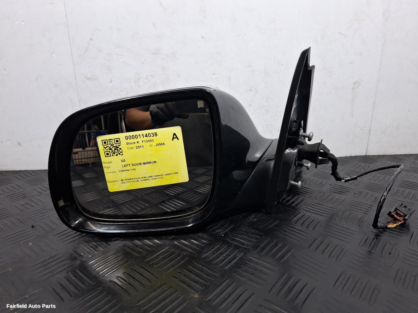 2008-2014 Audi Q5 Left Door Mirror