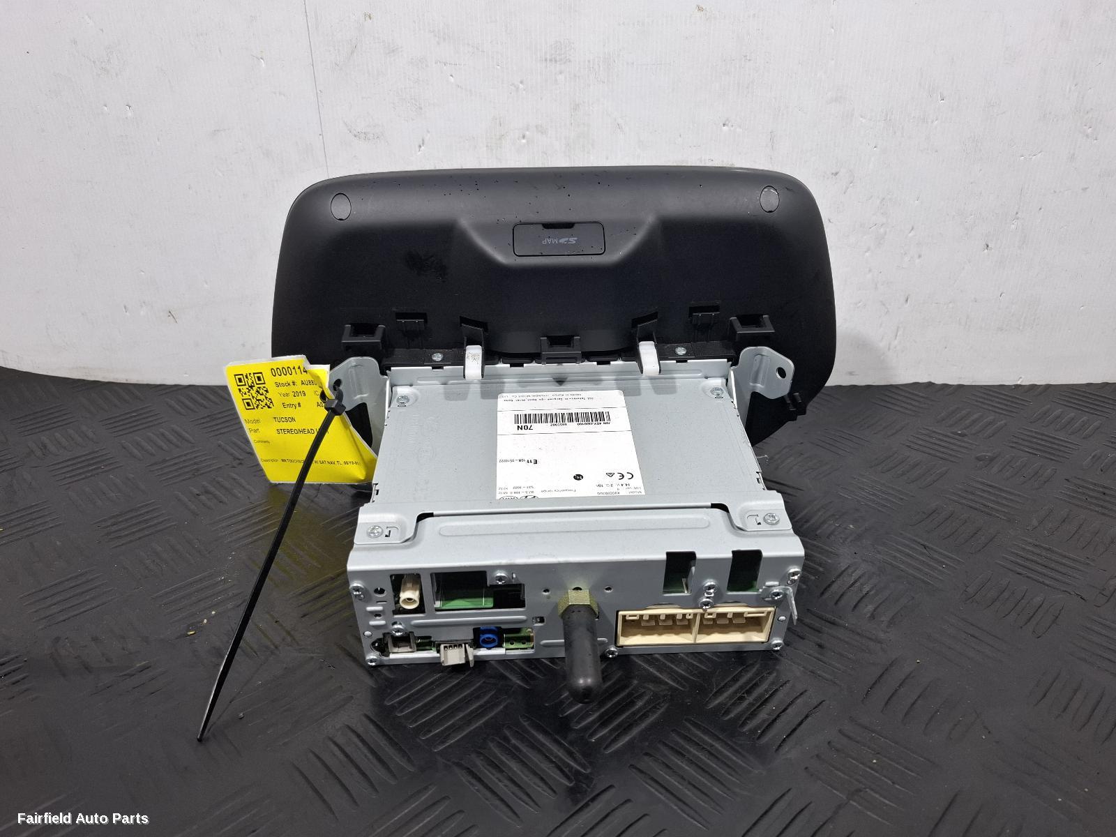 2018-2021 Hyundai Tucson Radio Cd Dvd Sat Tv