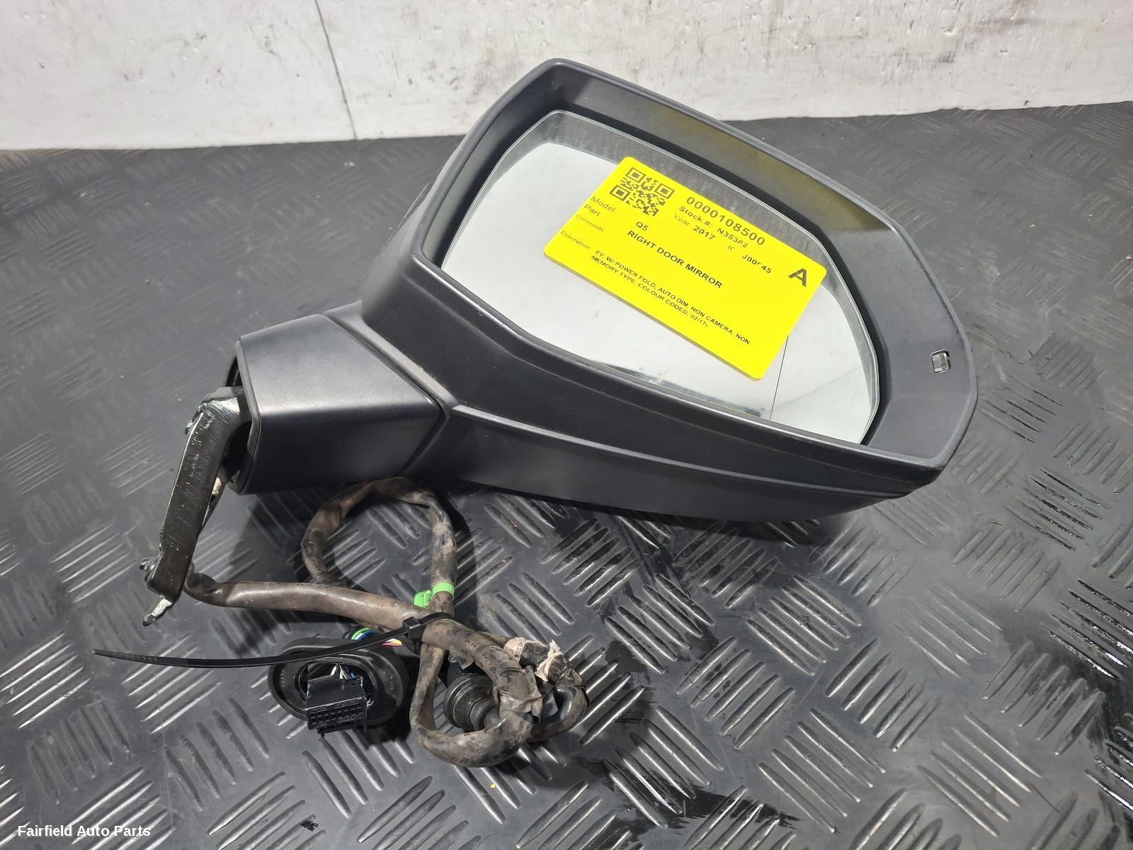 2017-2025 Audi Q5 Right Door Mirror