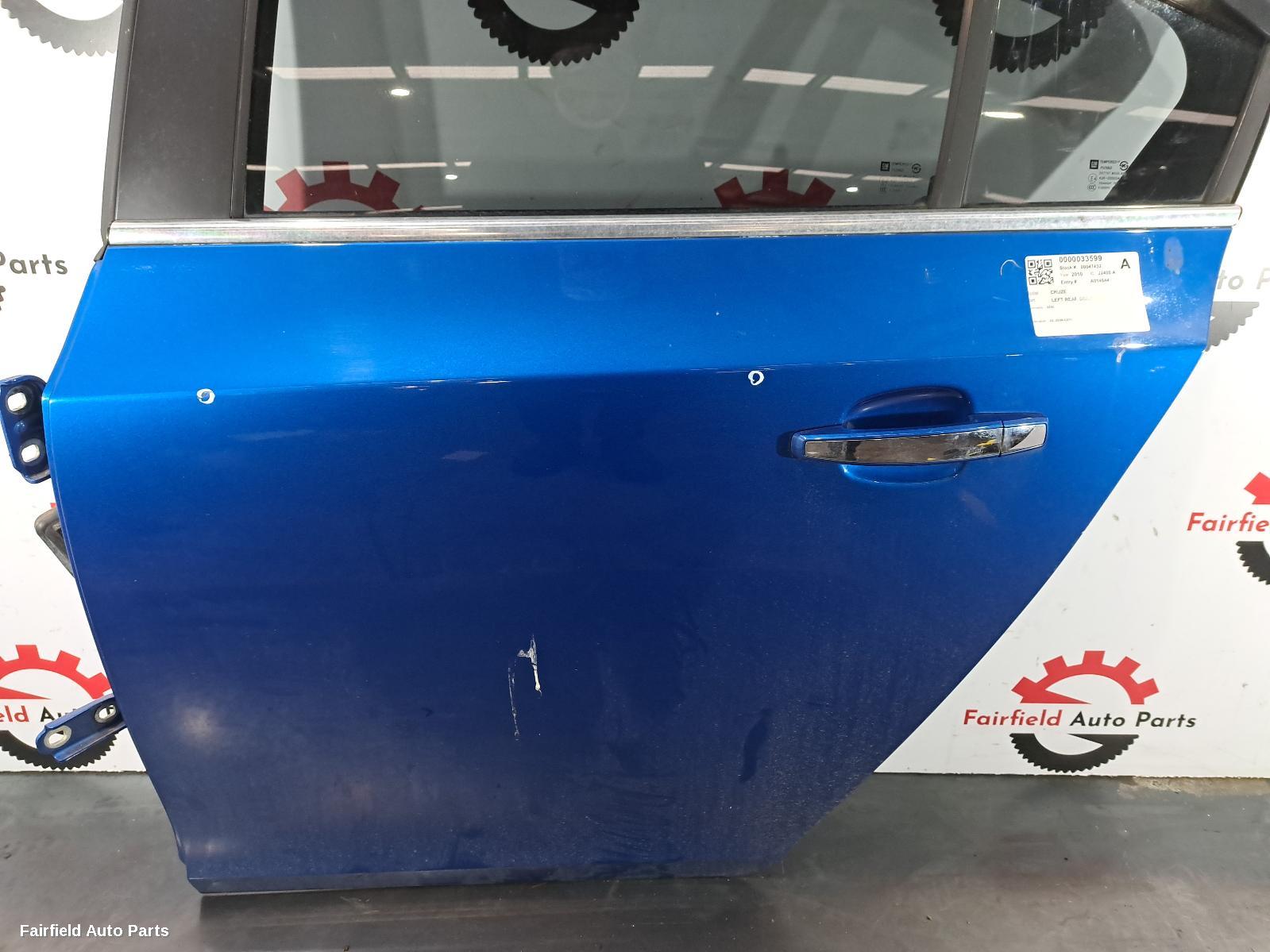 2010 Holden Cruze Left Rear Door Sliding