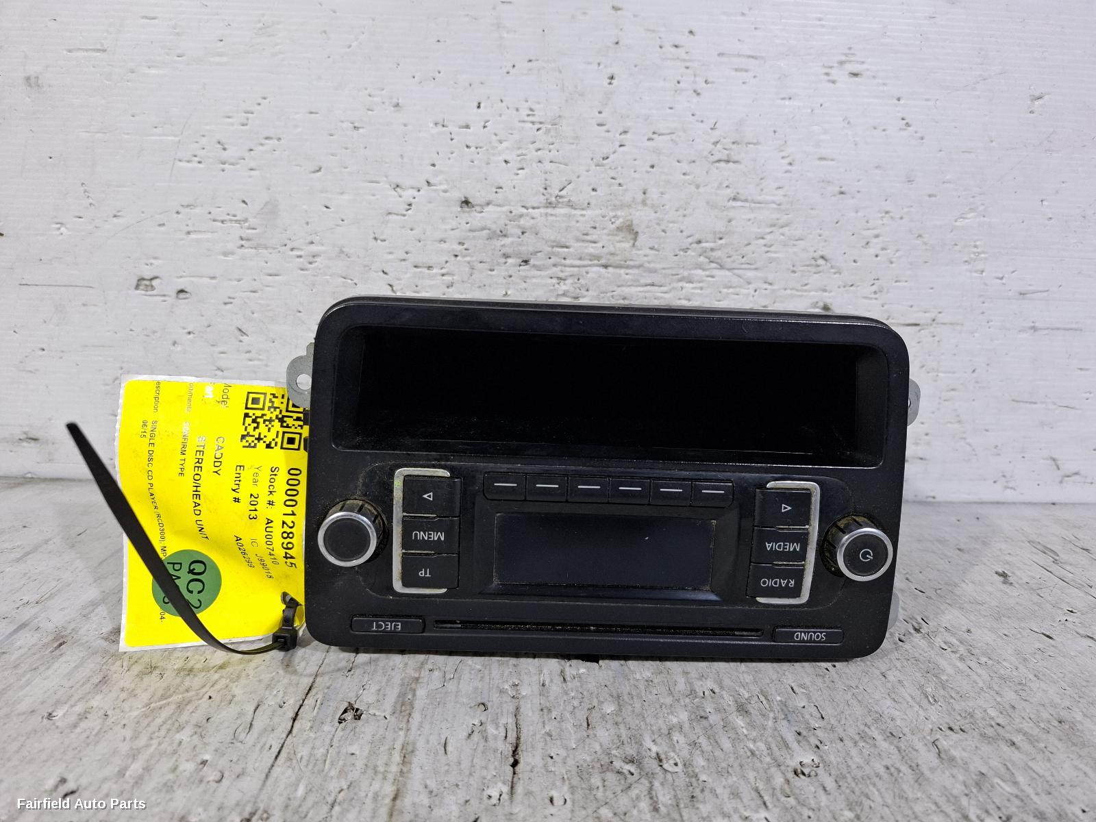 2004-2015 Volkswagen Caddy Radio Cd Dvd Sat Tv