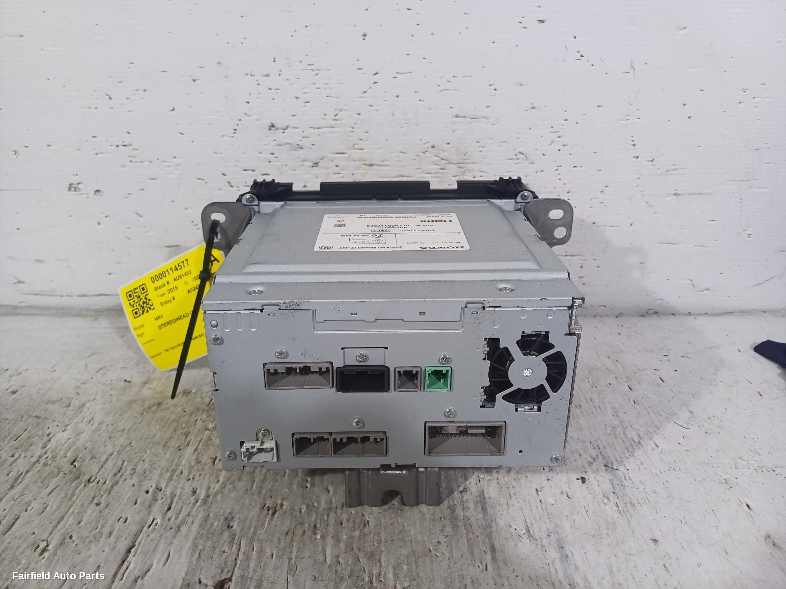 2014-2017 Honda Hrv Radio Cd Dvd Sat Tv