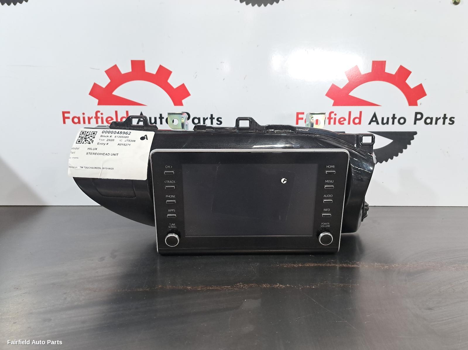 2015-2020 Toyota Hilux Radio Cd Dvd Sat Tv
