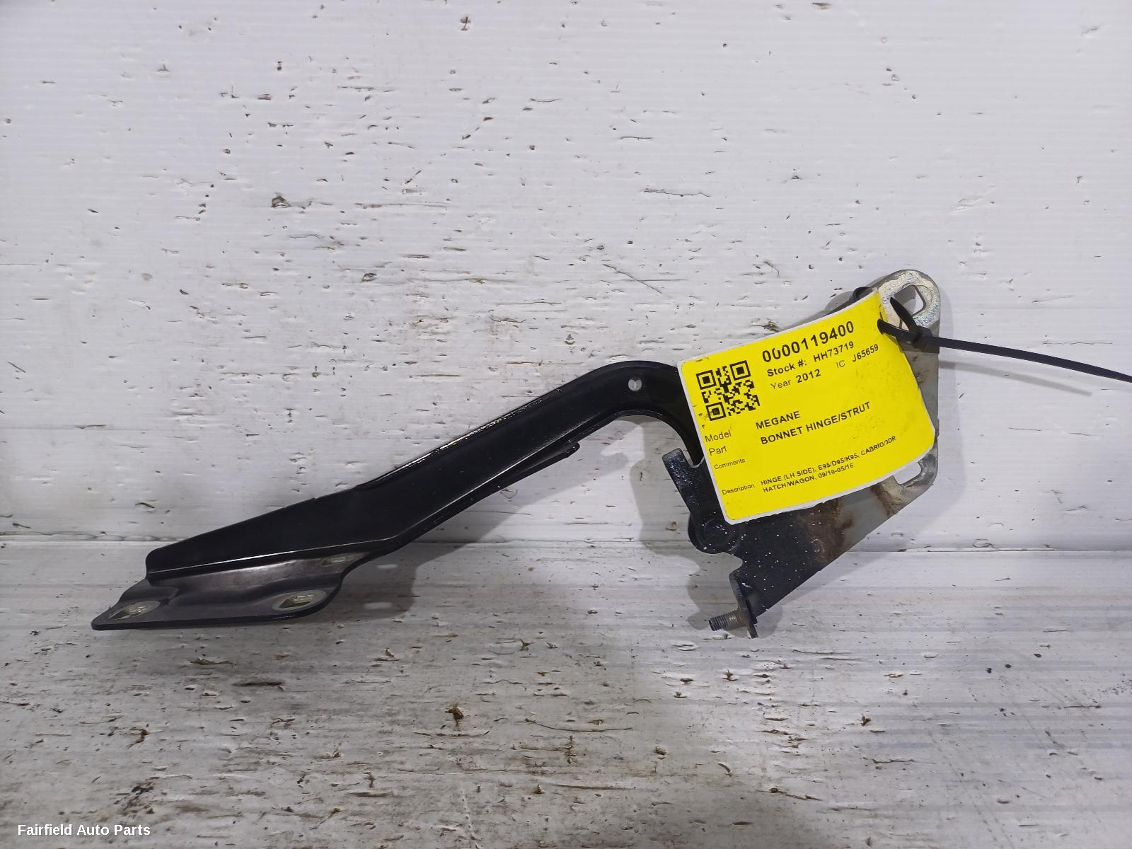 2010-2016 Renault Megane Bonnet Hinge Strut