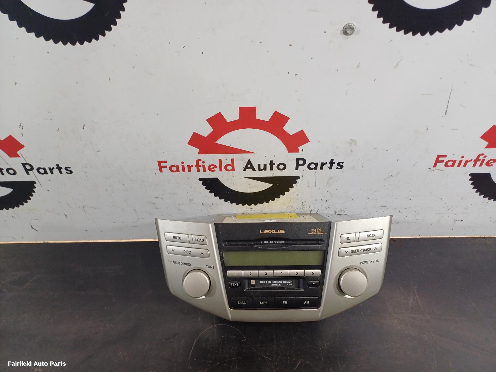 2003-2005 Lexus Rx Series Radio Cd Dvd Sat Tv