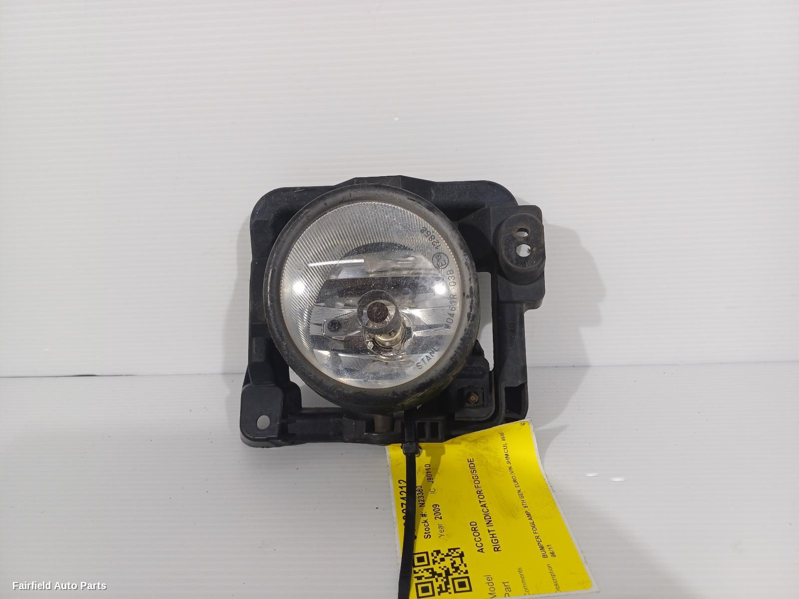 2008-2011 Honda Accord Right Indicator Fog Side