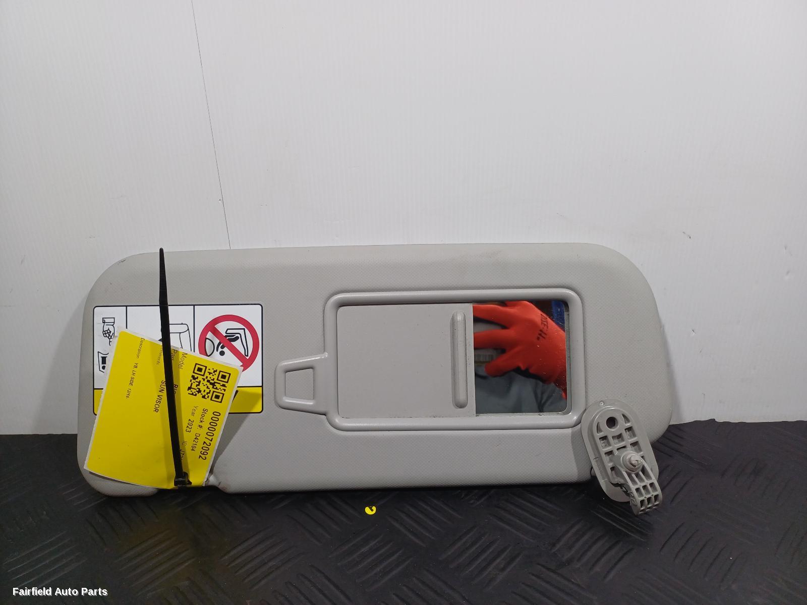 2016-2023 Kia Rio Sunvisor
