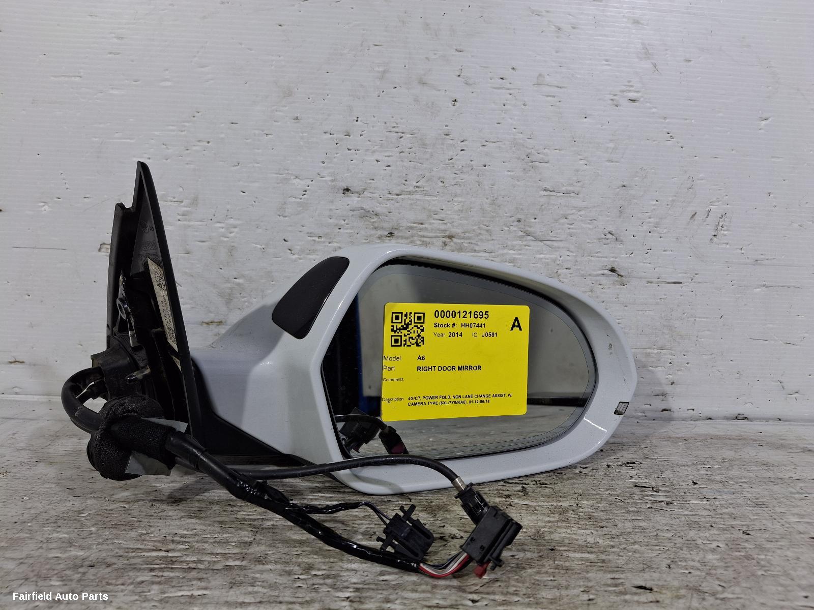 2012-2018 Audi A6 Right Door Mirror