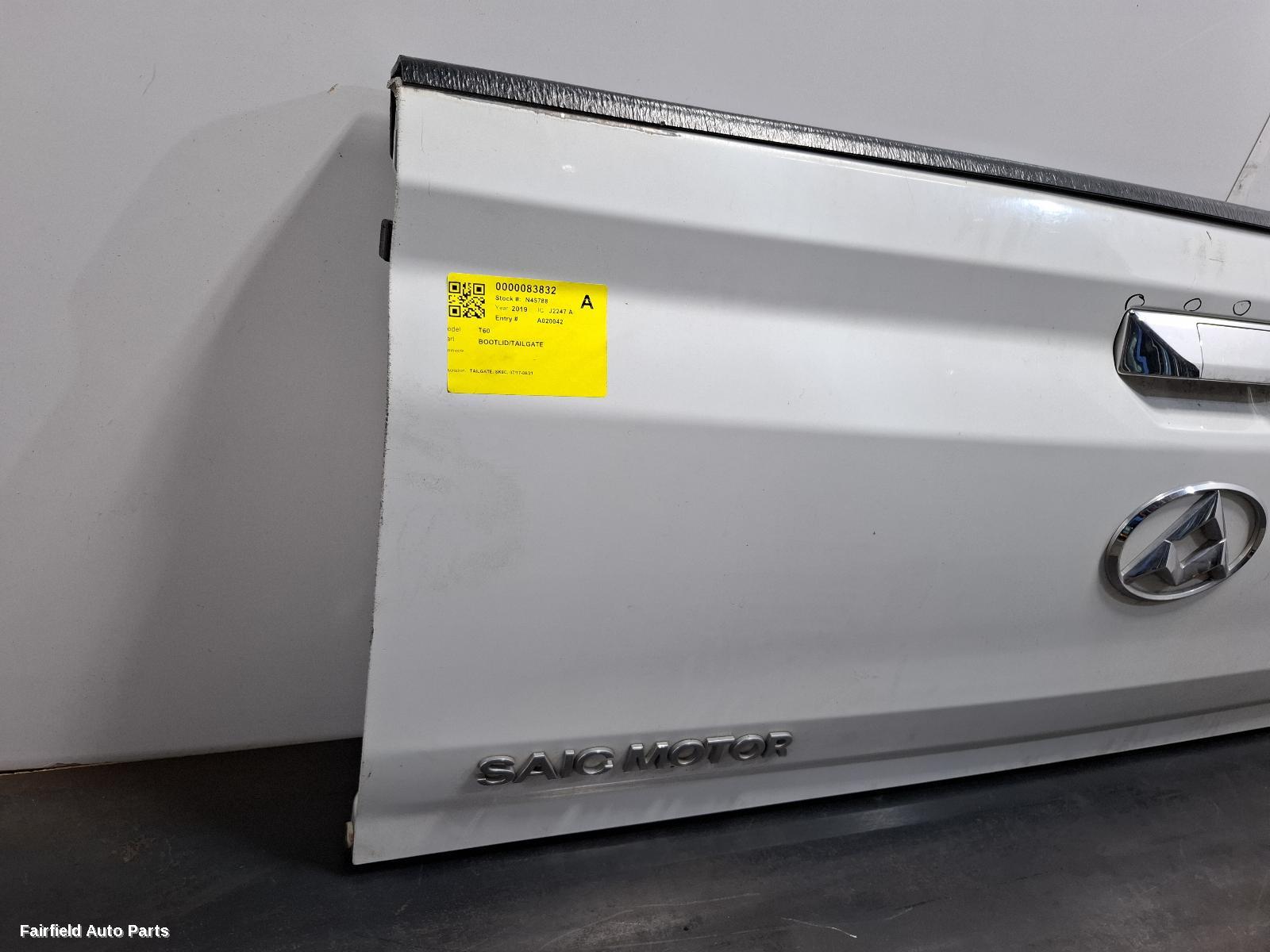 2017-2021 Ldv T60 Bootlid Tailgate