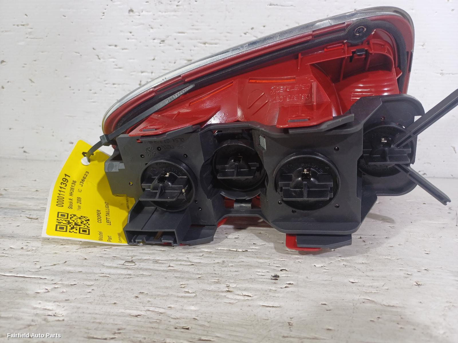 2007-2010 Mini Cooper Left Taillight