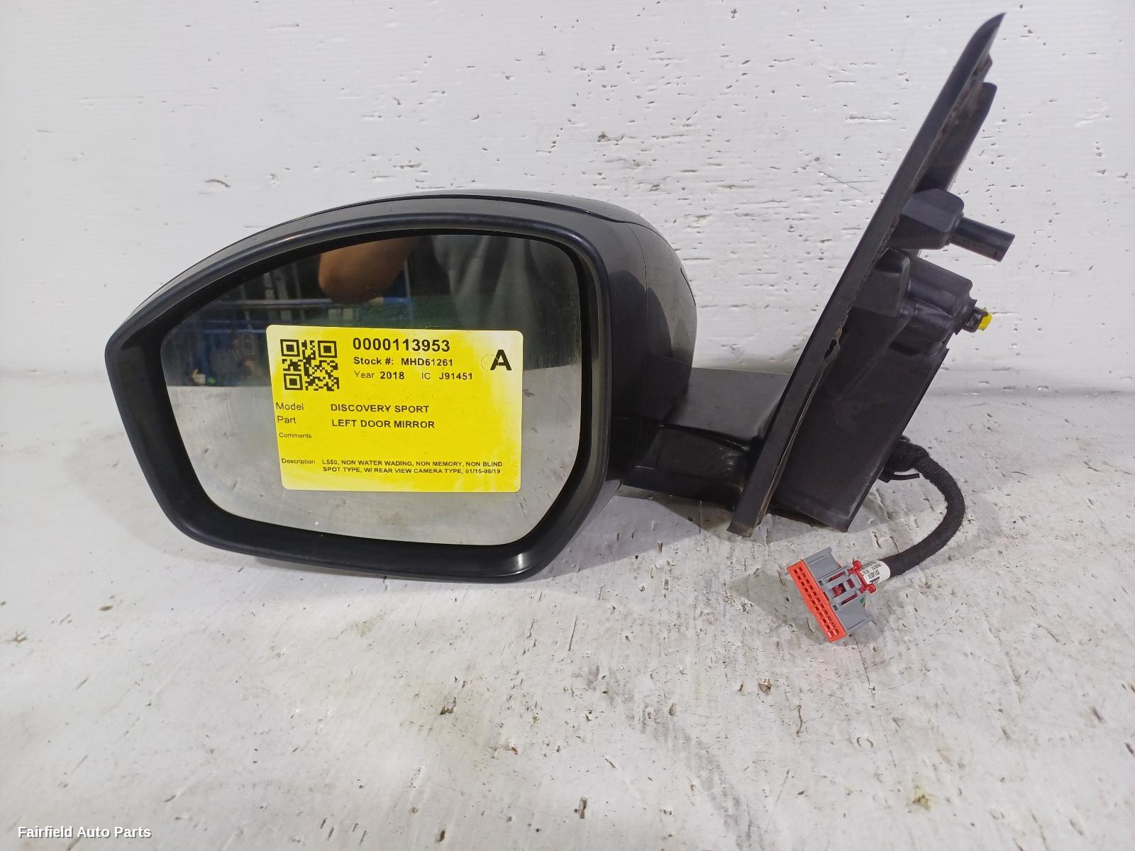 2015-2019 Land Rover Discovery Sport Left Door Mirror
