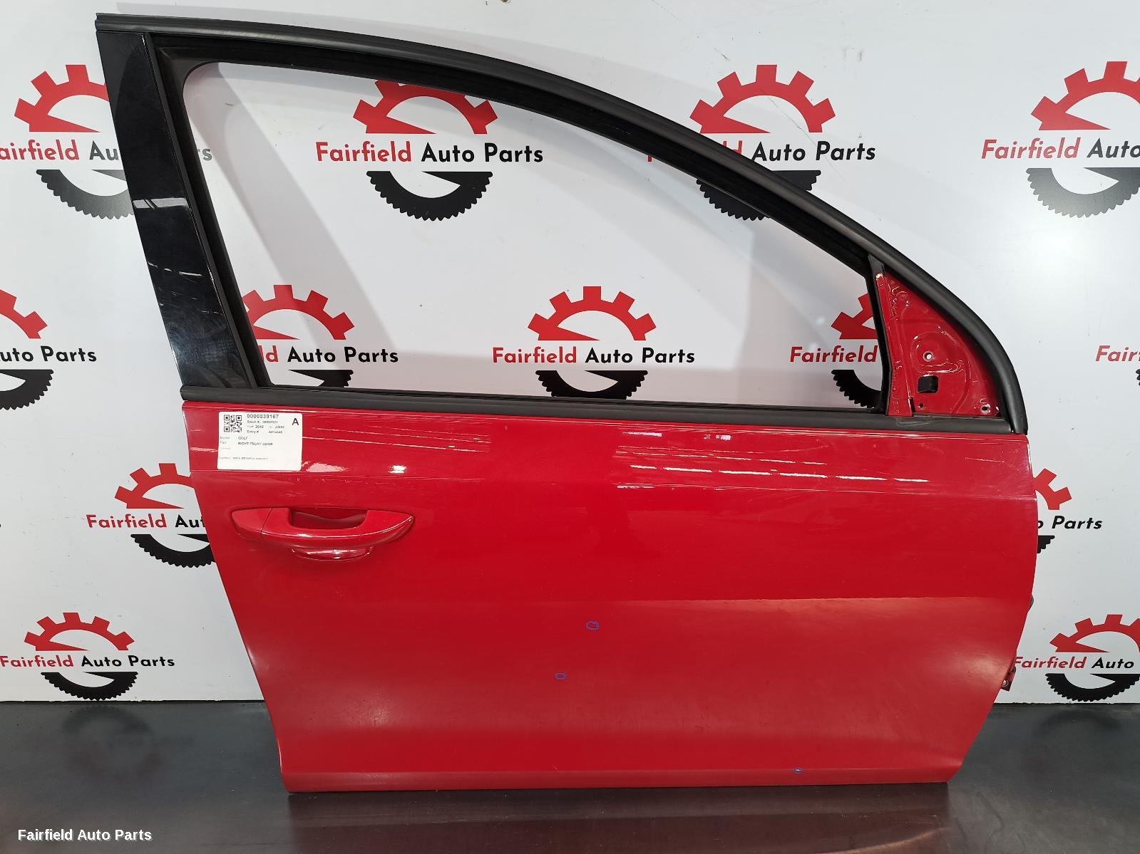 2008-2013 Volkswagen Golf Right Front Door