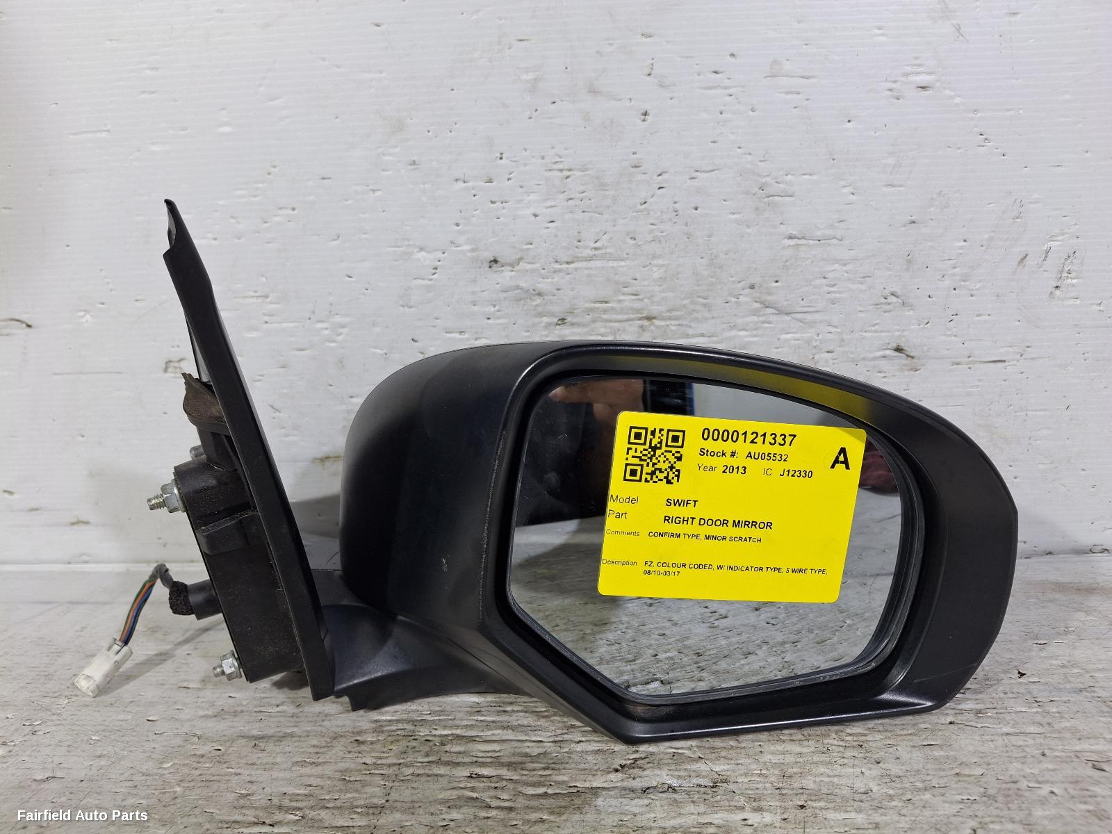 2010-2017 Suzuki Swift Right Door Mirror
