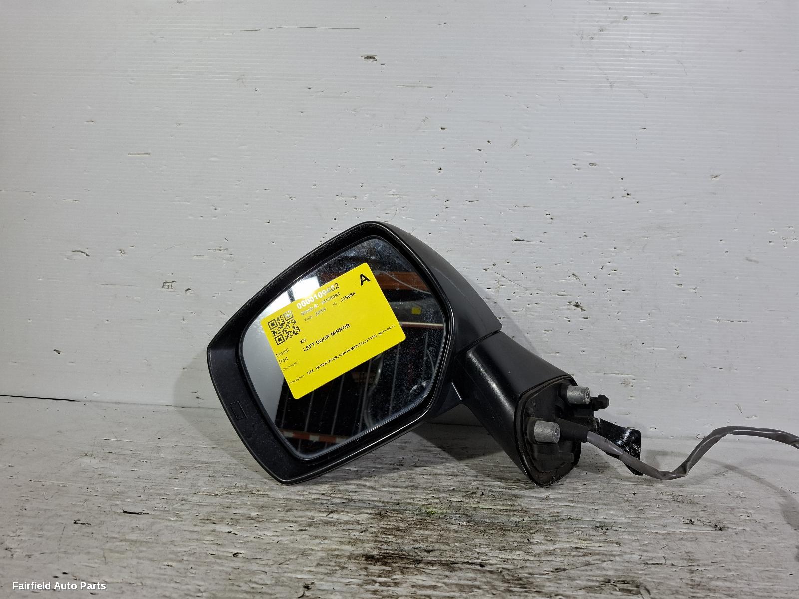 2011-2017 Subaru Xv Left Door Mirror